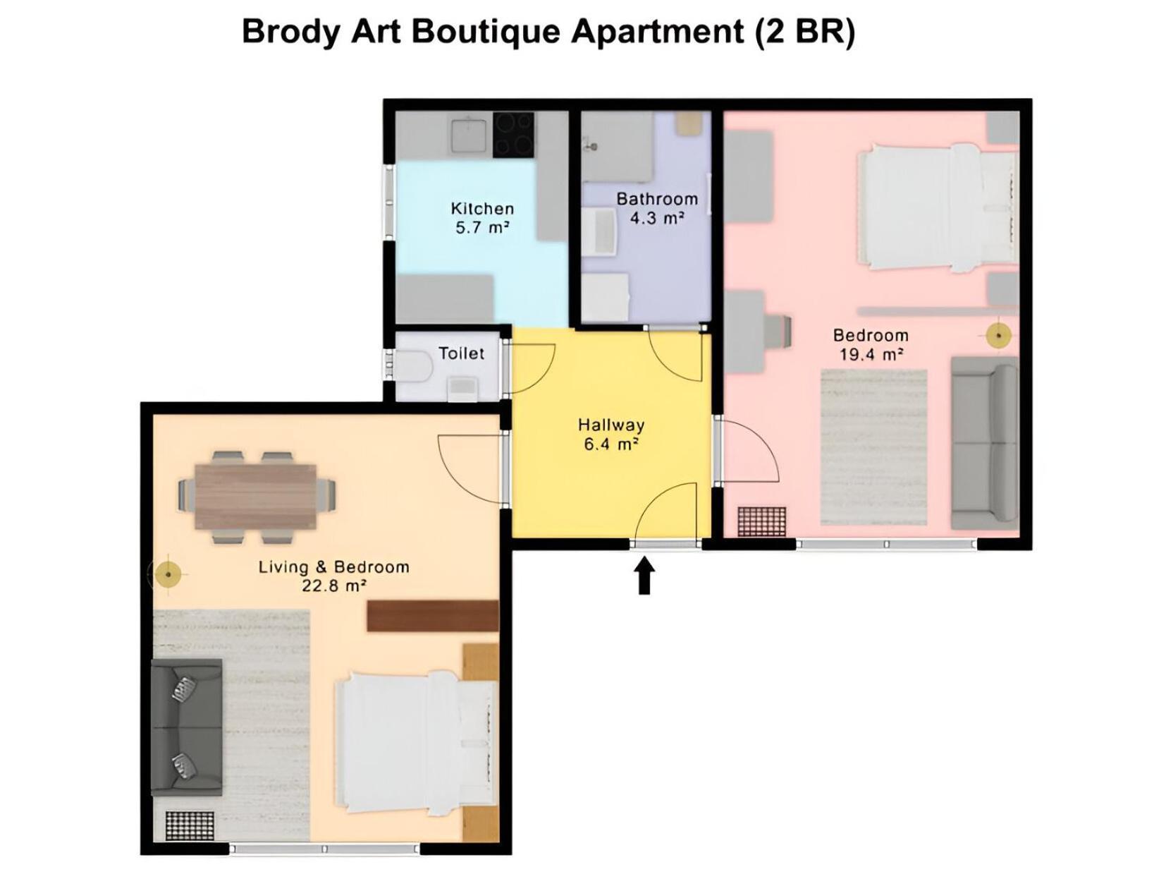 Brody Art Boutique Apartments Budapest Room photo